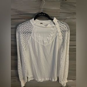 Free People White size M top